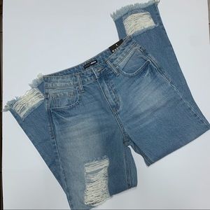 FASHION NOVA High waist ripped jeans